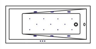 Гидромассажная ванна Whitecross Wave Slim 0111.170070.100.RELAX.CR 170x70см Relax хром